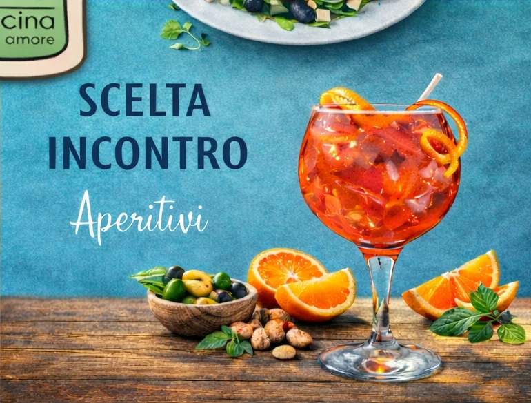 Restaurant menu with aperitif options